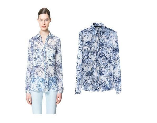 Camisa Estampa Porcelana ZA*RA INSPIRED