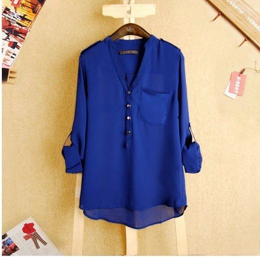 Camisa Blusa Candy Color Azul