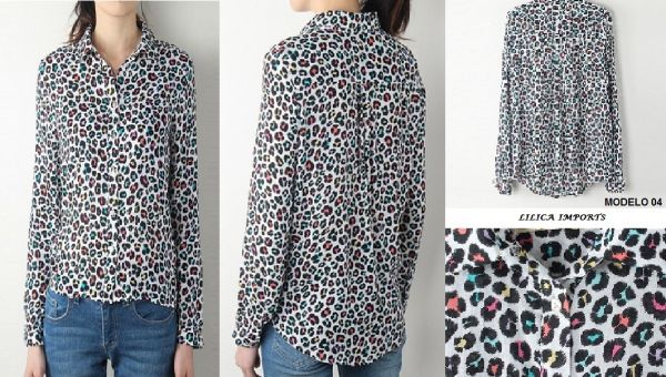 Camisa Blusa Animal Print Za*ra Inspired 4
