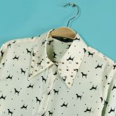 Camisa Blusa Lovely Estampa Cachorro Dog Tachas 2