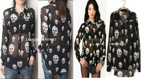 Camisa Blusa Caveira Crânio Skull Importada