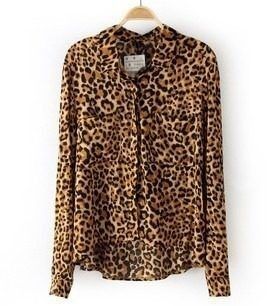Camisa Blusa Estampa Leopardo Importada.