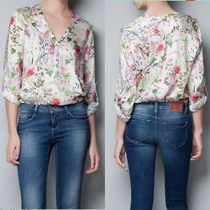 Camisa Estampa Floral Za*ra Inspired