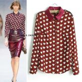 Camisa Blusa Lady Estampa Coração Heart 2014