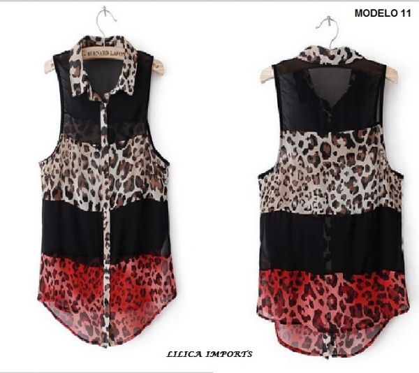 Camisa Blusa Animal Print Za*ra Inspired 11