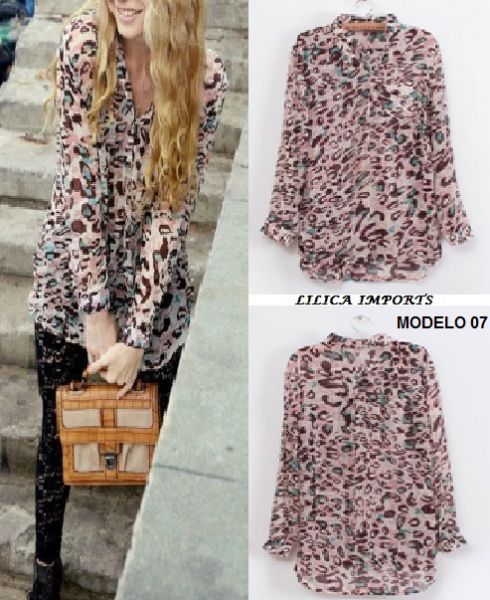 Camisa Blusa Animal Print Za*ra Inspired 7