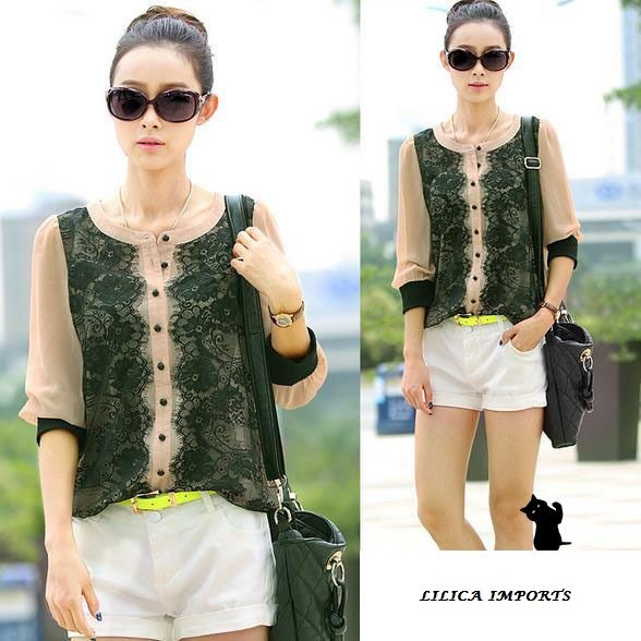 Camisa Blusa Renda Bordado Patchwork Plus Size